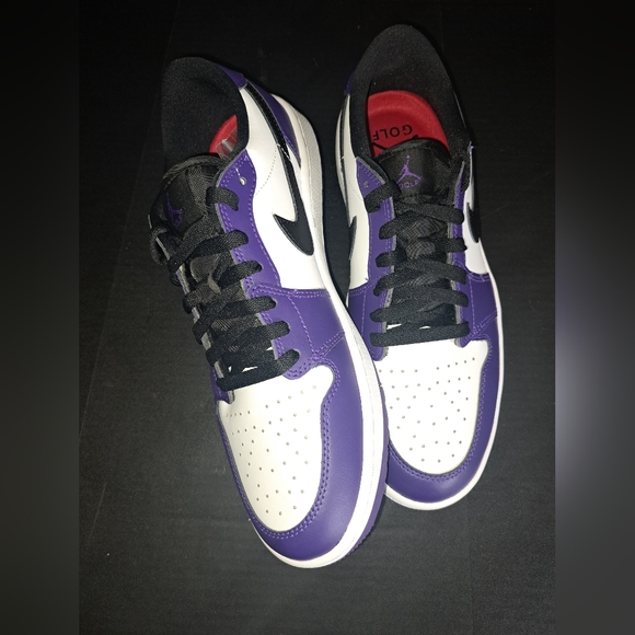 Nike Air Jordan 1 Low Golf Court White Purple New With Box Men's Size 10. - Picture 2 of 15